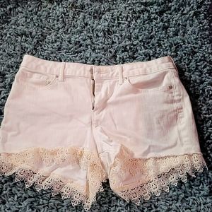 Jessica Simpson Detail lace shorts